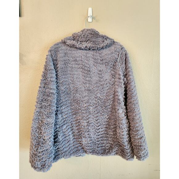 Patagonia Girls Coat Jacket SZ XXL (16-18) Gray Faux Fur - Picture 2 of 7